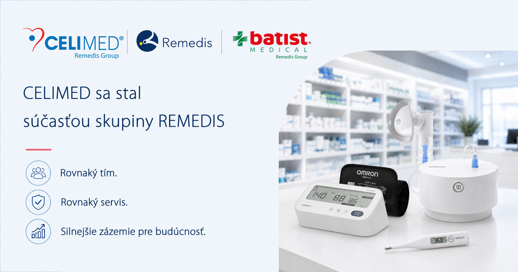 CELIMED sa stal s��as�ou skupiny REMEDIS