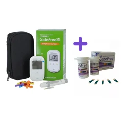 Komplet glukomer SD CodeFree Plus + 50ks prkov